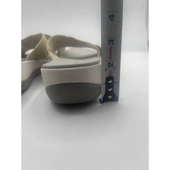 CLARKS Cloudsteppers Arla Elin Gold Metallic Women's Slide Sandals 12M - Picture 9 of 10